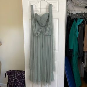 Bridesmaid dress sage